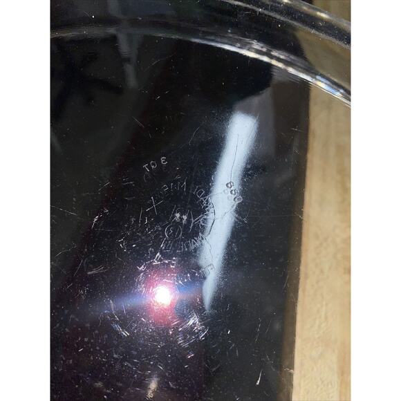 Vintage 3 Qt Pyrex Oval Heavy Glass Roasting Baking Casserole Pan #088 - Picture 6 of 7